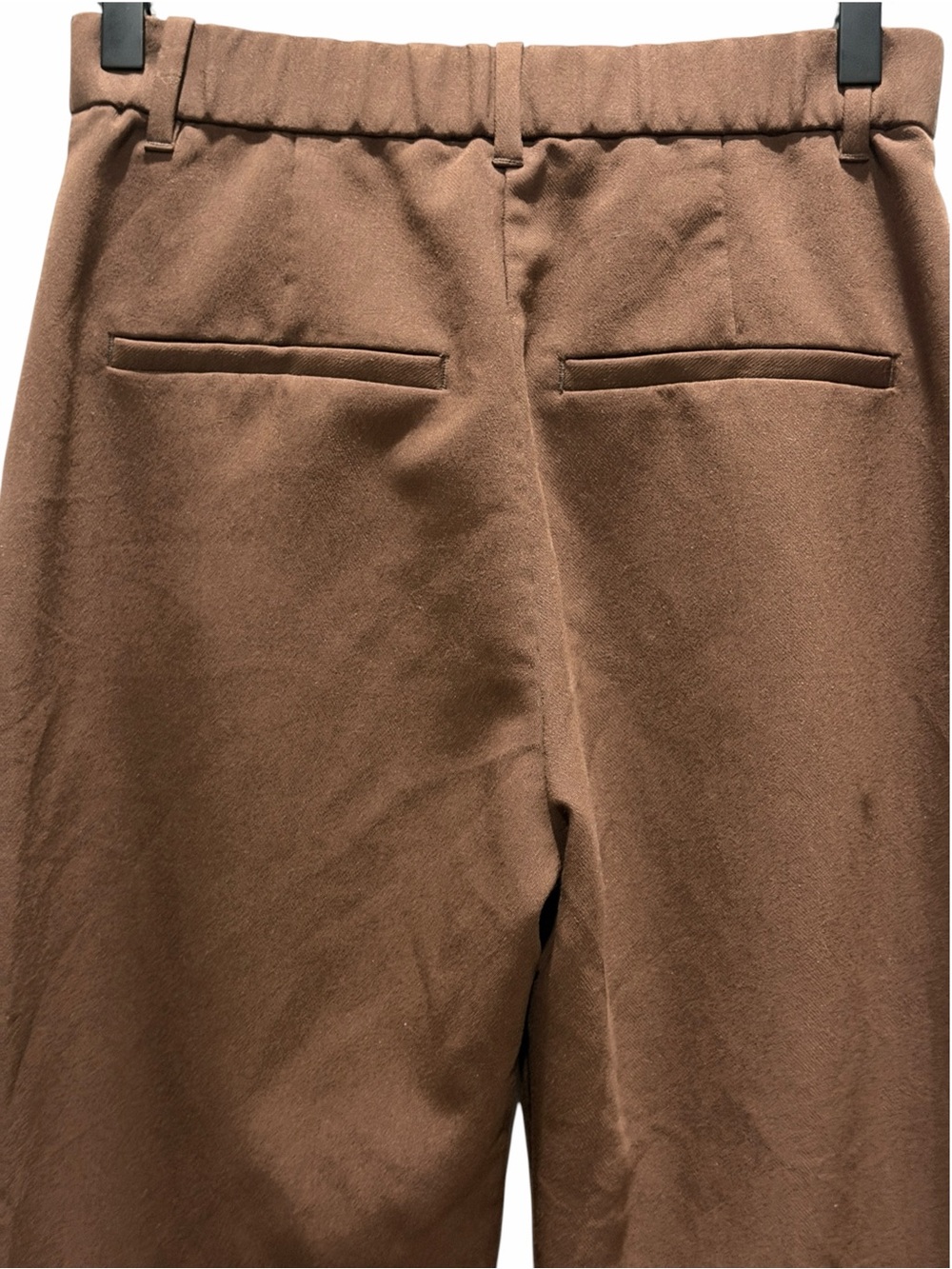 Abercrombie & Fitch Dress Pants Trousers High Rise Straight Leg Brown Size 26 - Picture 6 of 8